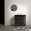 Meuble-lavabo autoportant moderne avec lavabo sans drain et robinet-770958792-770958793