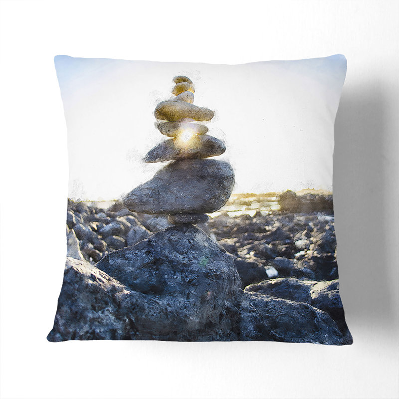 Square Cushion, 40cm H x 40cm W x 15cm D, White