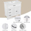 Meuble-lavabo noir avec tiroirs 36 po-1982114399