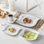 30-piece Marbling Grey Porcelain China Dinnerware Set, Service For 6 