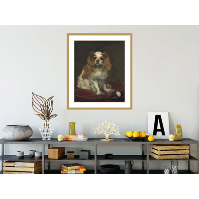 «A King Charles Spaniel» par Edward Manet, impression giclée encadrée