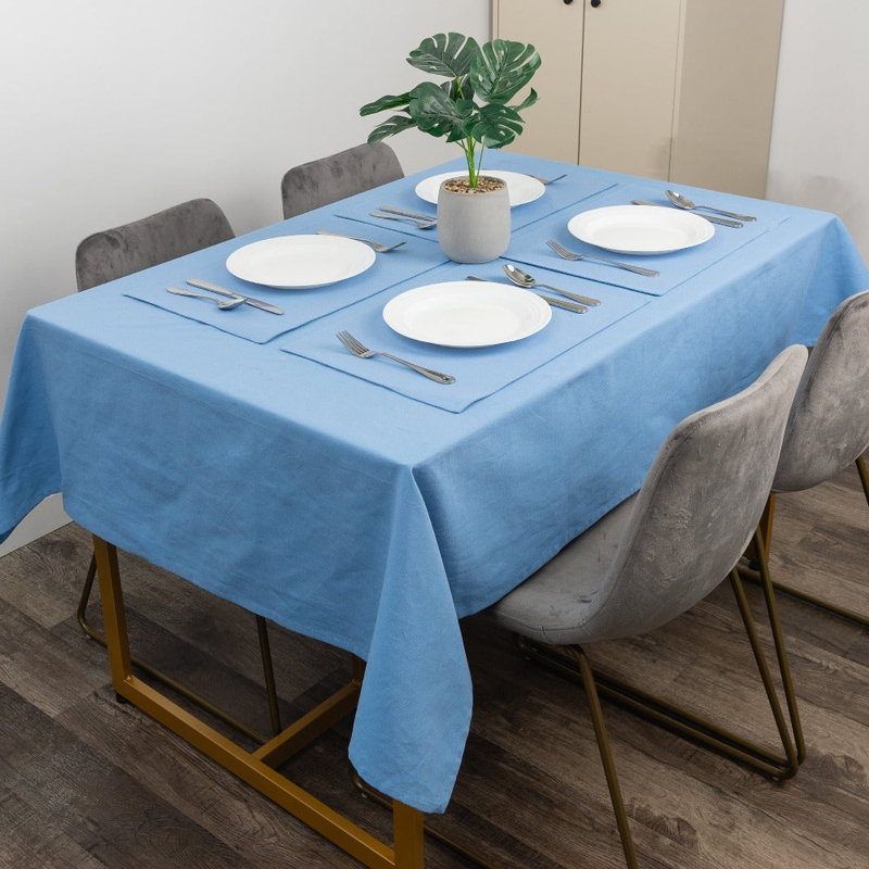 Nappe Burzell, Bleu, 90 po x 60 po
