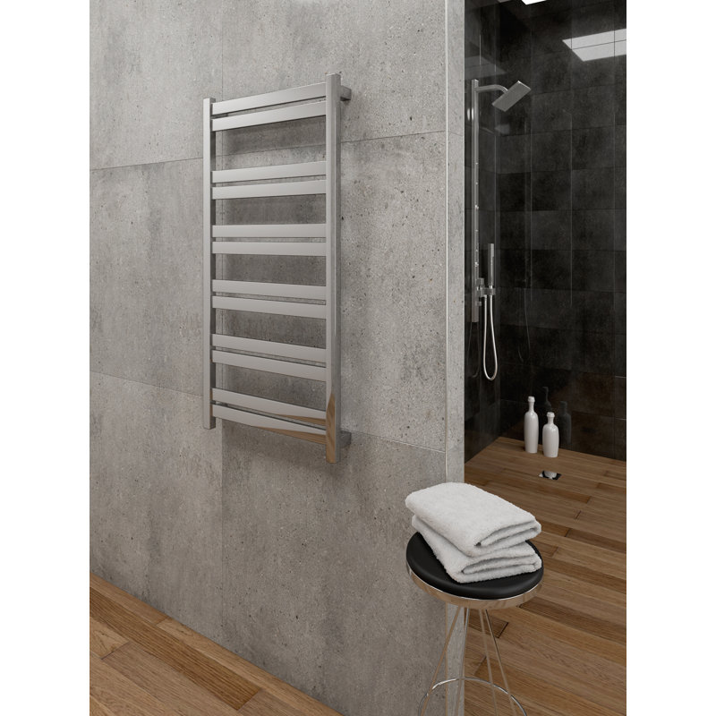 Chauffe-serviettes électrique mural Minos, Chrome