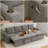 Upholstered L-Shaped Sleeper Sofa, Pull Out Couch With Storage Chaise-2078951386