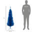 Arbre de Noël au crayon accrocheur, arbre de Noël artificiel avec support robuste pour décoration festive
