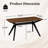 Wood Dining Table ,Walnut+Black