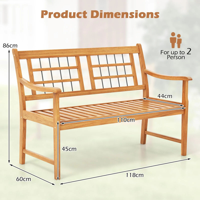 Manufactured Wood Wood Outdoor Bench