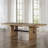 Rickye 78-96" Extendable Oak Trestle Wood Dining Table-1087253451