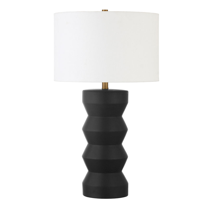 Lampe de table standard 26,5 "Dublin, Noir mat