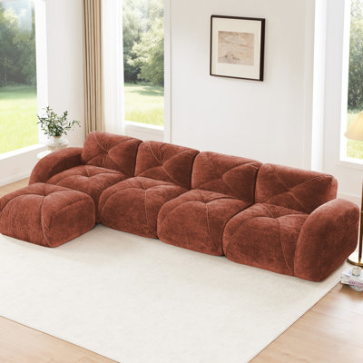 Velours rouge-brun avec éponge haute densité 32d, conception, combinaison modulaire, mobile pour dégustation de thé multifonctionnel