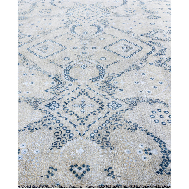 Overdyed One-of-a-Kind 8' 1" X 10' 2" Hand Knotted Area Rug