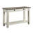 Coffee And Antique Grey Sofa Table With 2 Drawers And Bottom Shelf-859089151