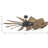Springer 60" Windmill Architectural Bronze Ceiling Fan with Distressed Walnut Blades-1443199069
