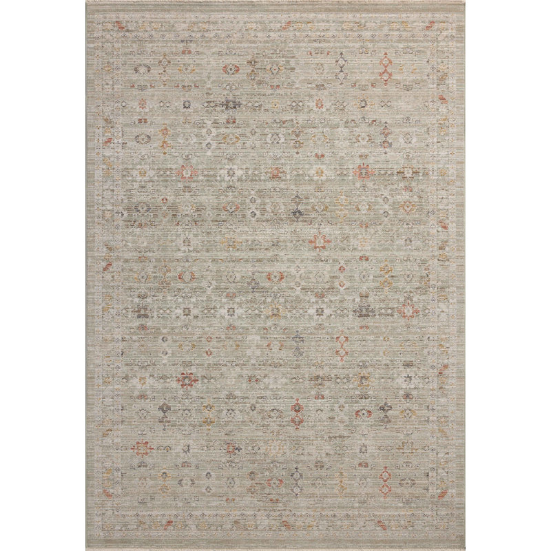 Spa Multi Hand-Knotted Synthetic Runner Rug 2'-7" x 10'-0"