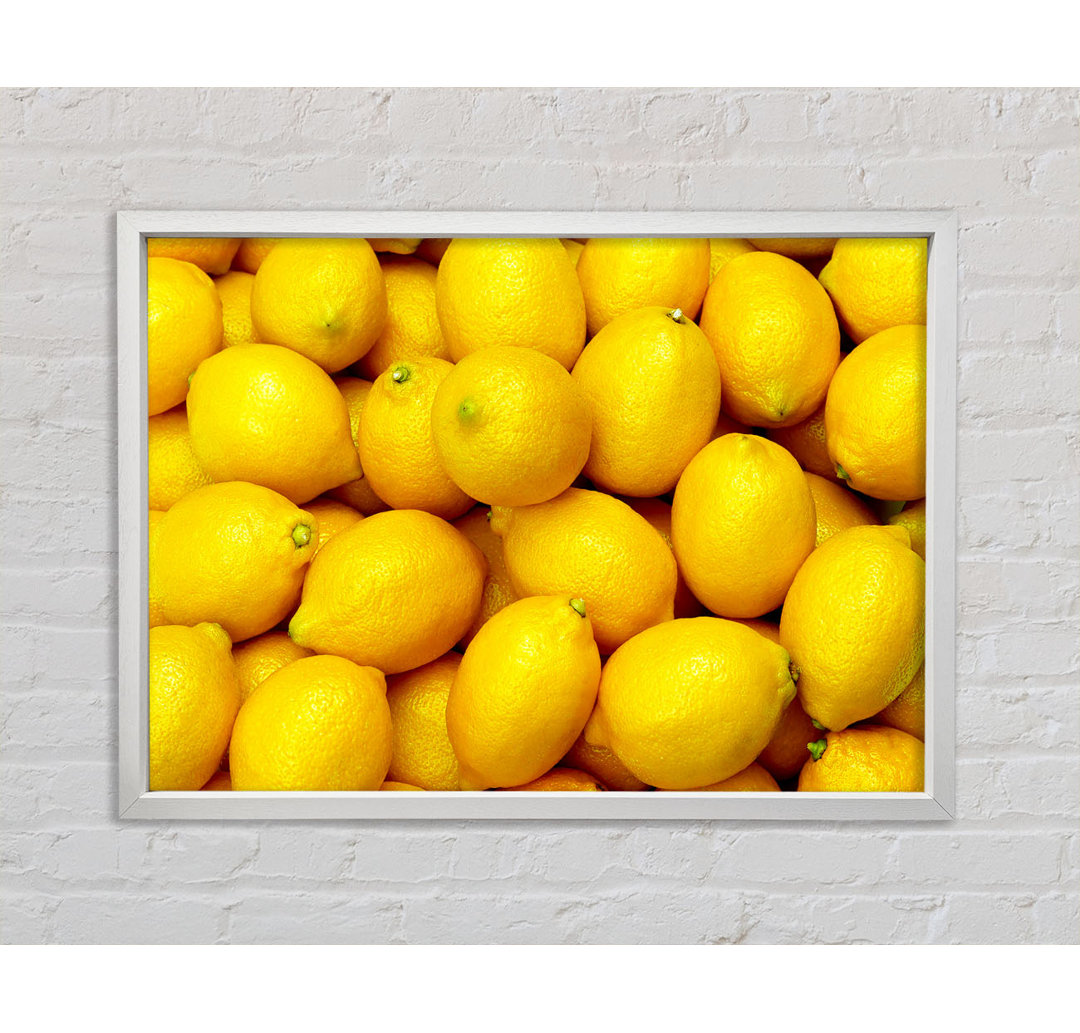 Nothing But Lemons - Einzelner Bilderrahmen Kunstdrucke auf Leinwand