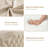 Queen Upholstered Canopy Bed Frame with Button Tufted Headboard & Nailhead Trim, Natural-489332943-489332940