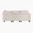 Skrzypek 89" Modern & Contemporary 4-Piece Sectional Sofa - Corduroy Sectional Sofa, Functional USB Port and Storage Pouches, Integrated Hidden Storage Under Seat-276671382