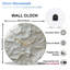 Horloge murale décorative moderne moderne pour l'art de la maison - horloge murale moderne en verre 12 po