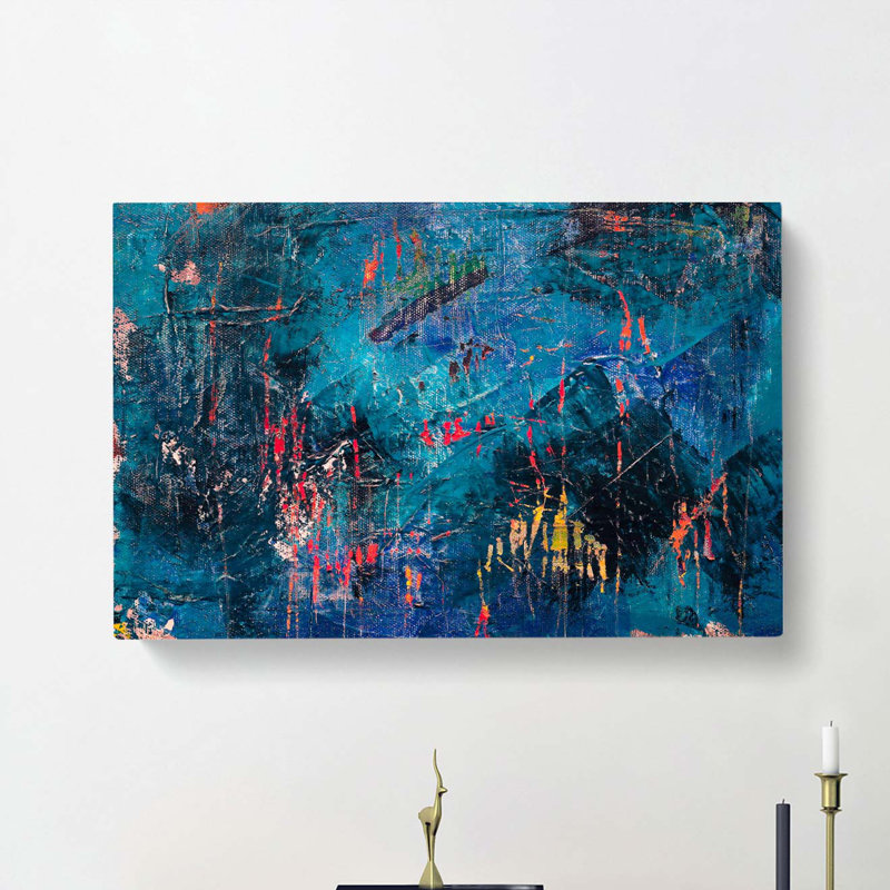 Abstract Art Painting Vol.235 by S.Johnson - Wrapped Canvas Painting, 60cm H x 91cm W x 3cm D