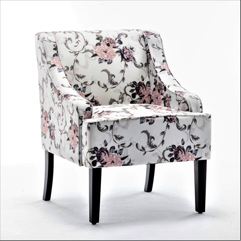 Gartenbush Upholstered Armchair, Flora Print Microfiber/Microsuede