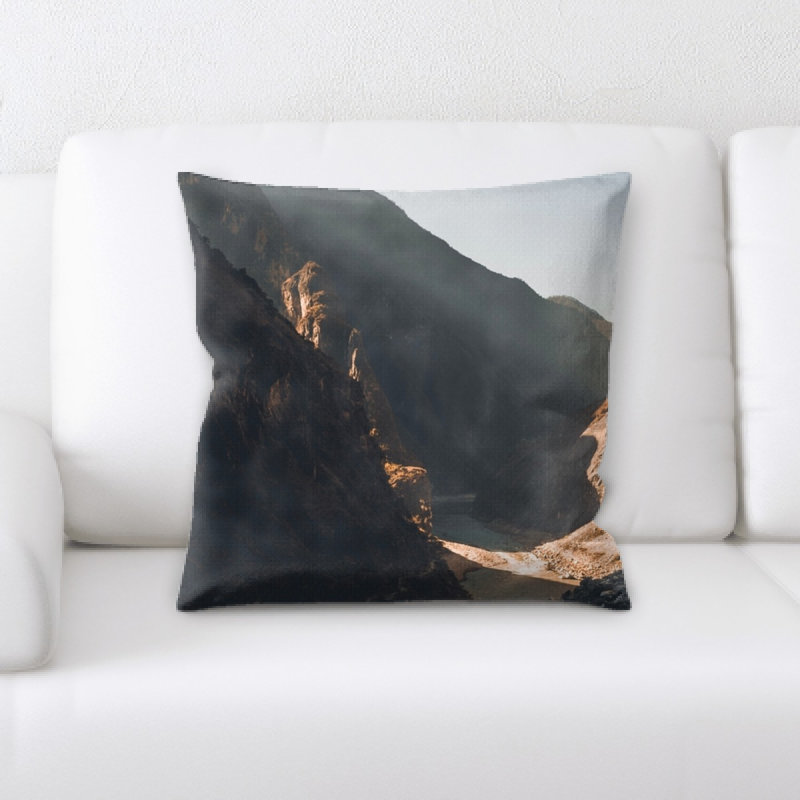 Microsuede Reversible Throw Pillow