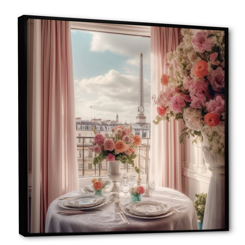 «Beautiful View of London UK», reproduction, H 30 po x l 30 po x P 1 po, Cadre flottant noir