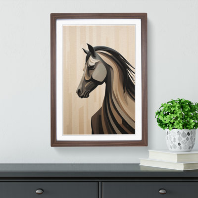 Horse Minimalism No.2 - Framed Print