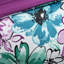 Édredon bleu floral pour lit simple / simple TG avec broderie, tissu