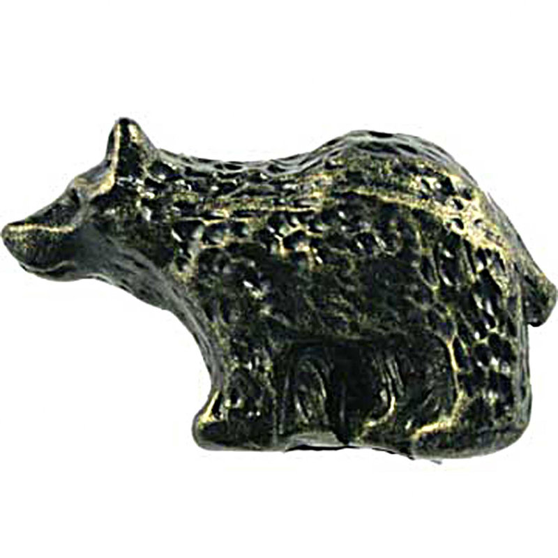 Poignée Wildlife, Bronze noir, Faisant face vers la gauche