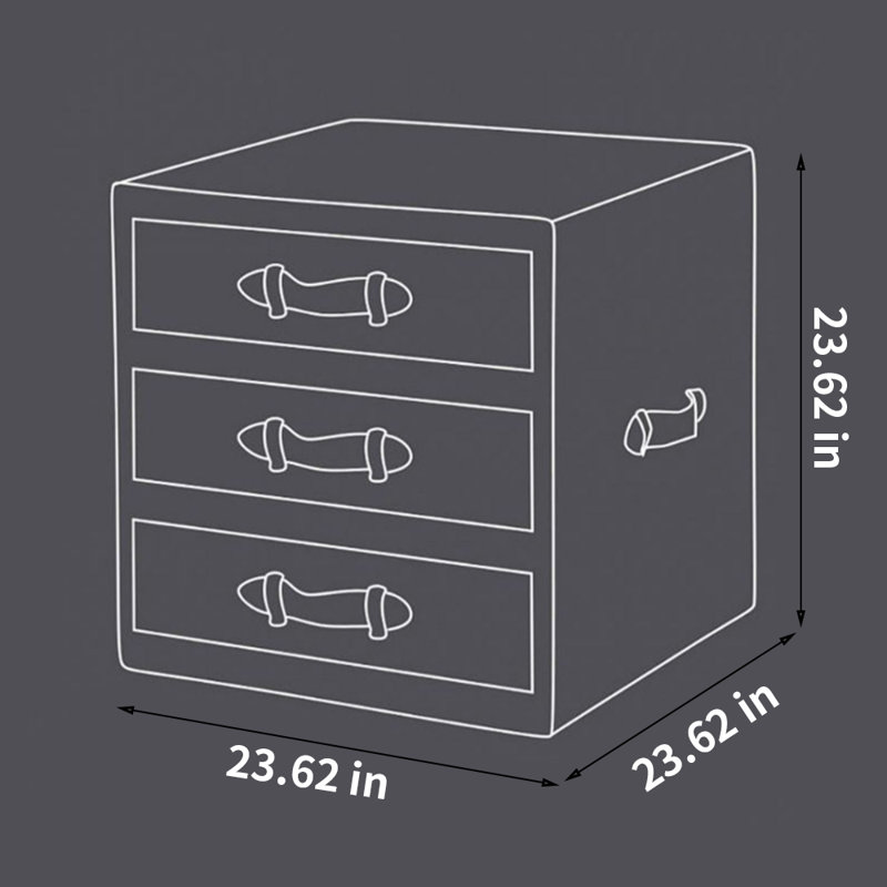 Retro Industrial Style Aluminum Skin End Table 3 - Drawer End Table