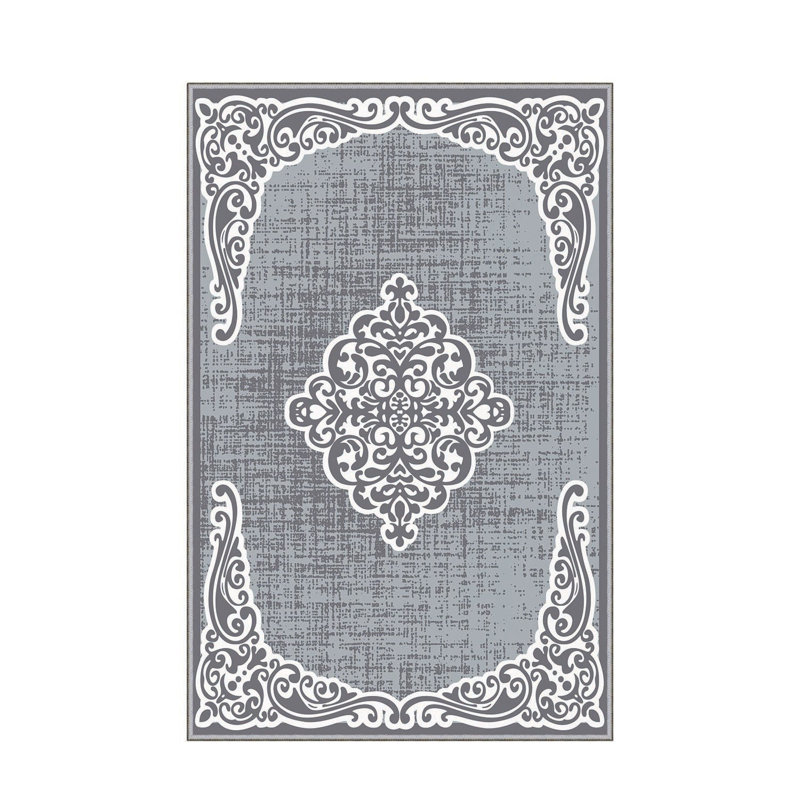 Stylish Hall Carpet 2.6 x 9.8 Feet - 100% Polyester, 0.04 in Pile Height | Antibacterial, Non-Slip PVC Felt Dot Underside | Machine Washable, 3D Digital Print | Perfect for Home Entryways & Living Spaces