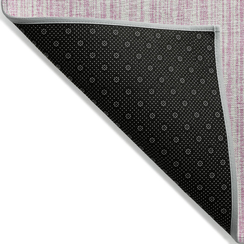 Machine Washable Indoor/Outdoor Chantille ACN760 StripesRug, Pink, 2'6" x 3'10"