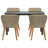 vidaXL Garden Dining Set with Cushion 5 pcs Beige Poly Rattan-48757668-48757665-48757666