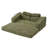 Convertible 2-In-1 Compression Corduroy Folding Sofa Bed, 73” Wide Loveseat Sleeper for Apartments & Guest Rooms-1698299280