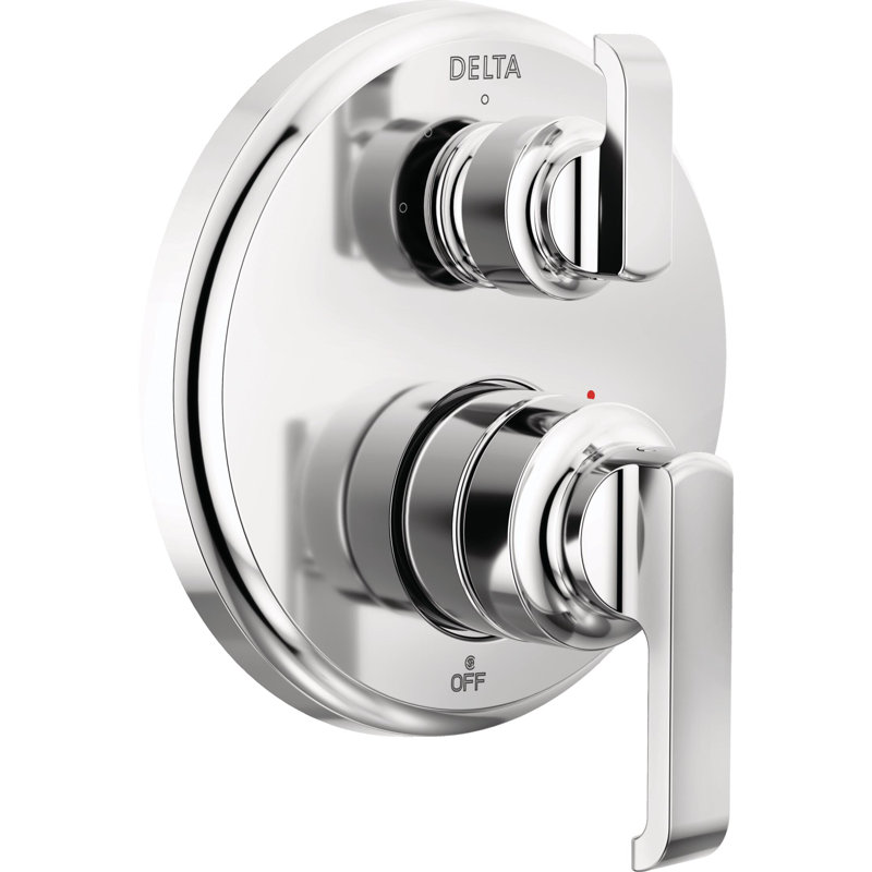 Tetra 14 Series 3-Setting Integrated Diverter Valve Trim Kit, Shower Faucet Diverter Kit, Chrome