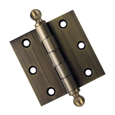 3 X 3 Solid Brass Architectural Hinge With Ball Tips
