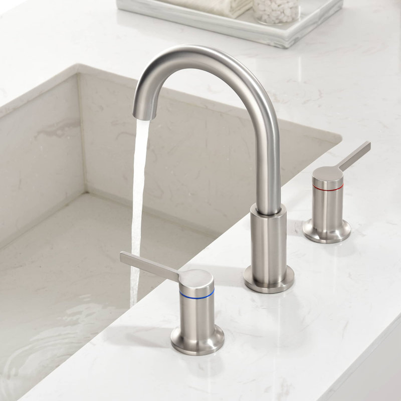 2-handle Bathroom Faucet, Silver