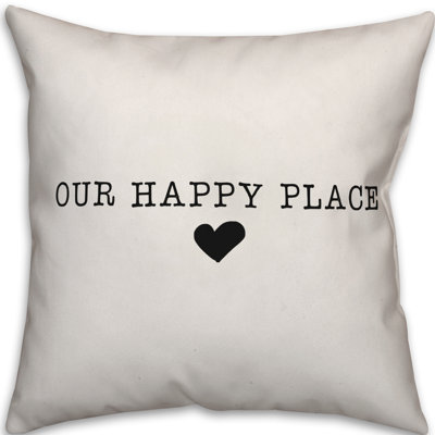  Coussin décoratif intérieur / extérieur Our Happy Place
