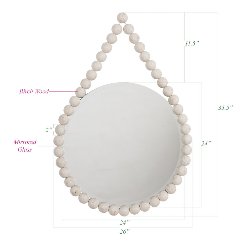 Miroir décoratif biseauté Quitman