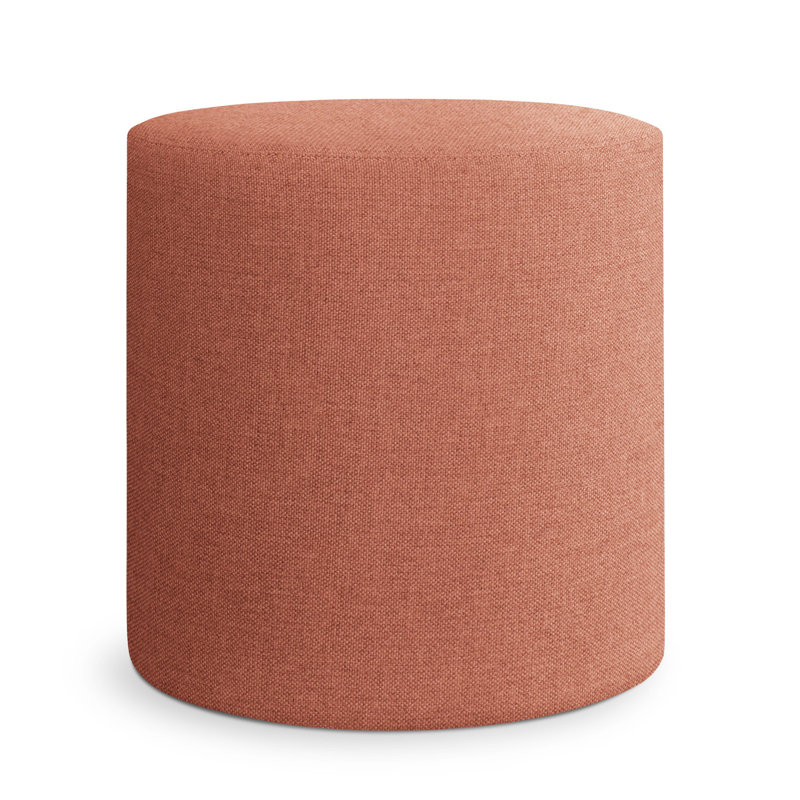 Bumper Outdoor Pouf, Toohey Tomato Plainweave