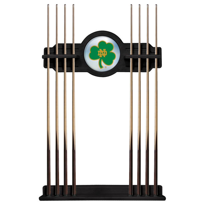 Porte-queues de billard NCAA, Noir, Fighting Irish de Notre Dame (trèfle)