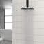 Pomme de douche à pluie carrée 8 po, fixation murale / plafond-118580314