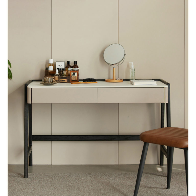 Meuble-lavabo de luxe moderne avec plateau en pierre frittée