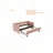 Upholstered Daybed with Trundle,USB Port ,Side Pockets-1355214294