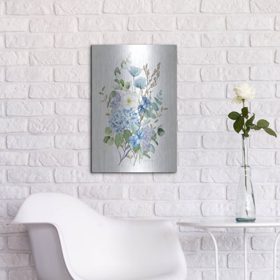 «Eucalyptus Blue C» par Jean Plout, art mural en métal
