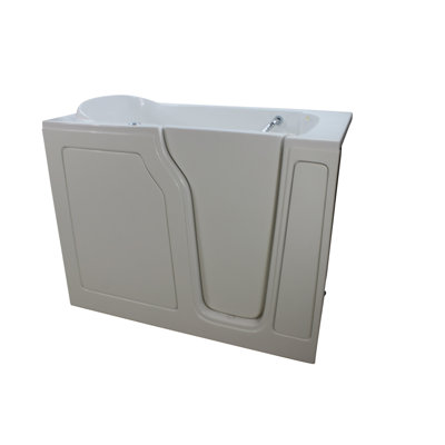 52'' x 29.25'' Walk-in Soaking Fibreglass Bathtub with Faucet
