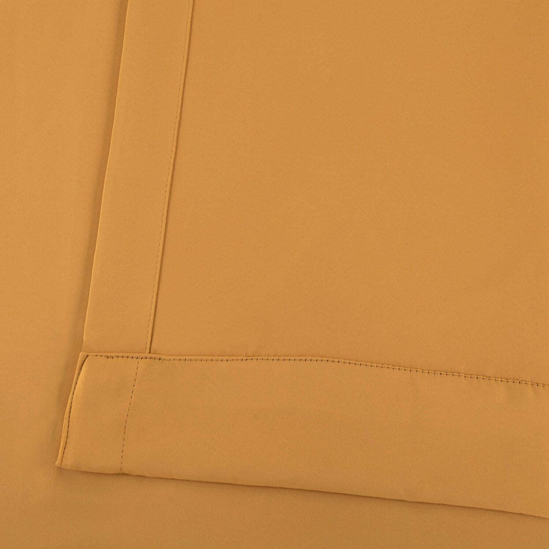 Room Darkening Grommet Single Curtain Panel, 50" W x 120" L, Marigold