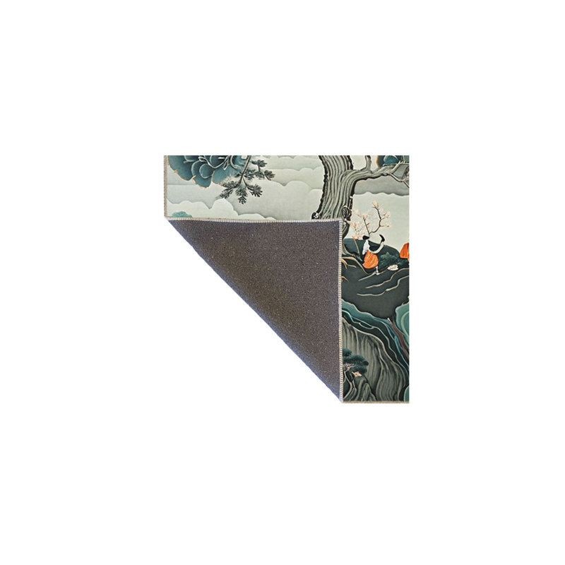 Tapis décoratif lavable à la machine Paris, Sous-tapis rectangulaire de 3 pi 3 po x 4 pi 11 po