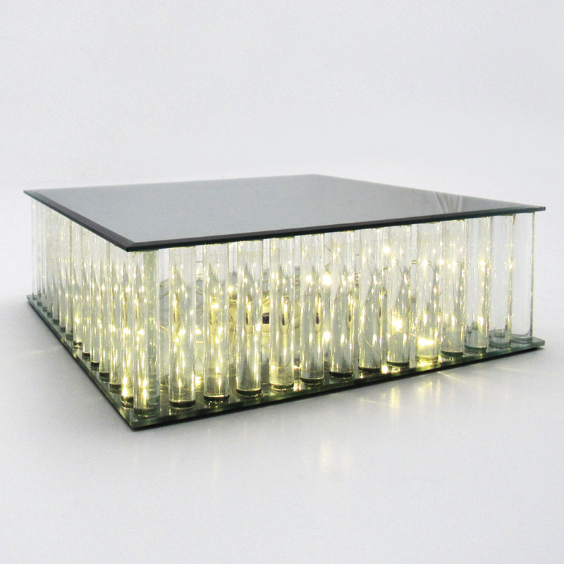 Présentoir à gâteaux lumineux avec miroir Abdu