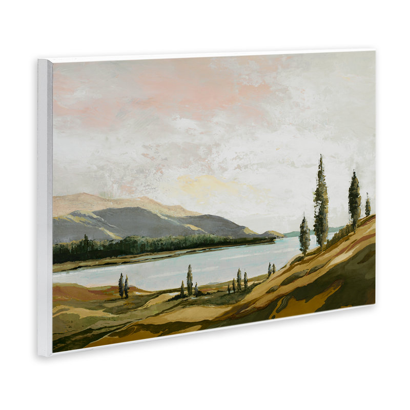 Plaque murale Calm Scenic Landscape, design par Max Maxx, H 13 po x l 19 po